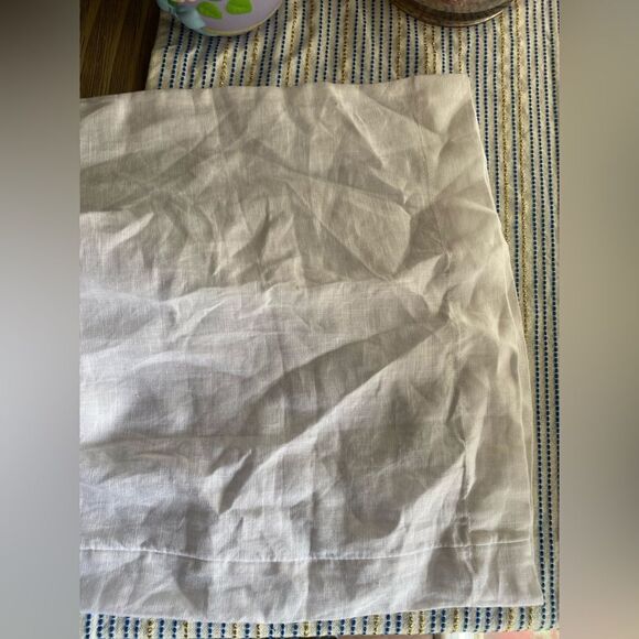 Haven Well Within Pants Size S NWT 100% Linen Wide Leg White Pockets  Waist Tie - Picture 7 of 13